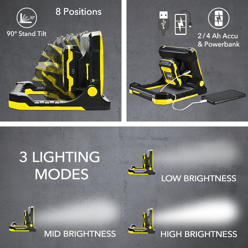 Juhtmeta LED töövalgusti PWLS 15-20V
