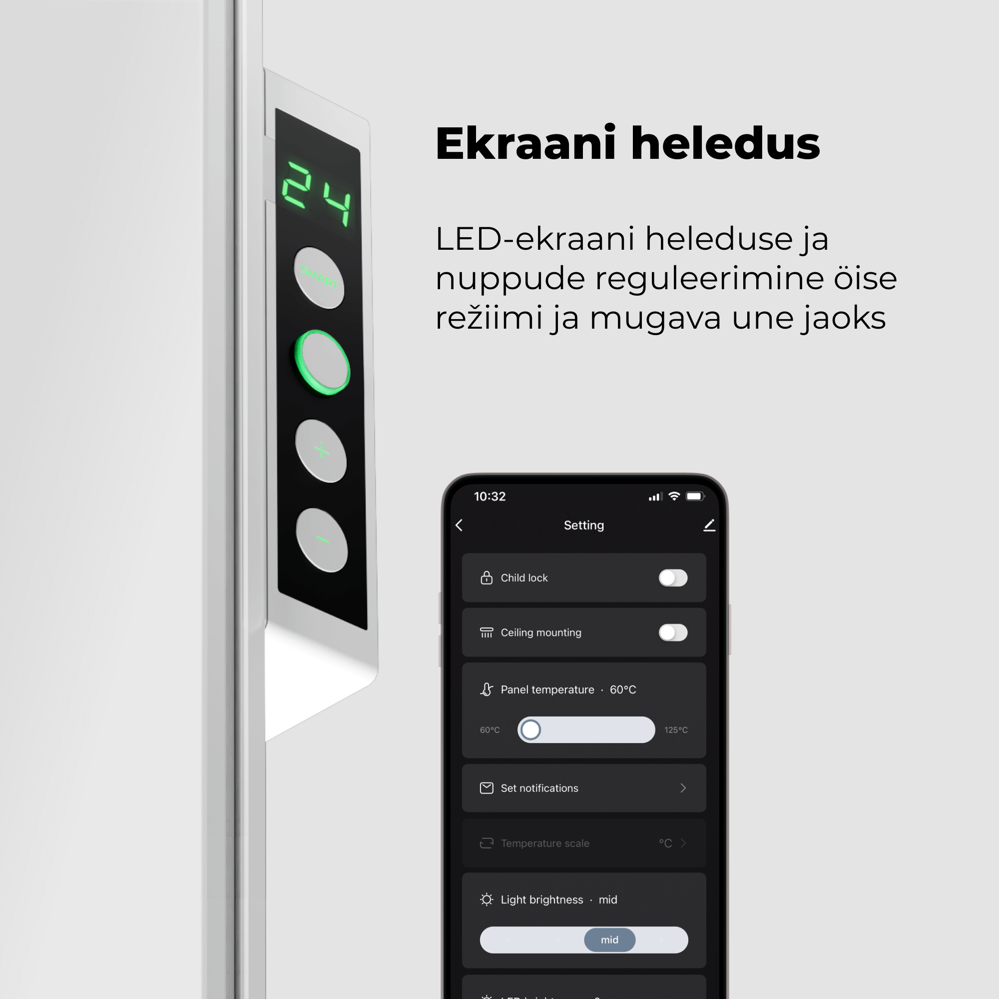 Infrapuna kütteseade AENO Premium LED Eco Smart Heate