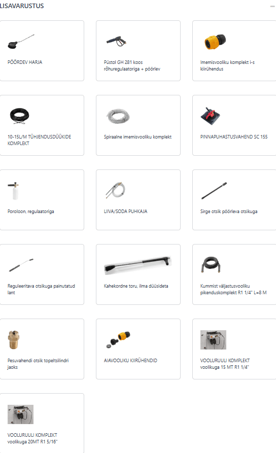 Comet K 250 statsionaarne survepesur