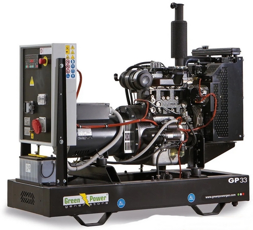 Greenpower 1500RPM s1v3 DIISEL ELEKTRIGENERAATOR GREEN POWER GP33 24-26,4KW