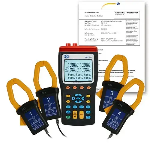 Kolmefaasiline ampermeeter PCE-360-ICA