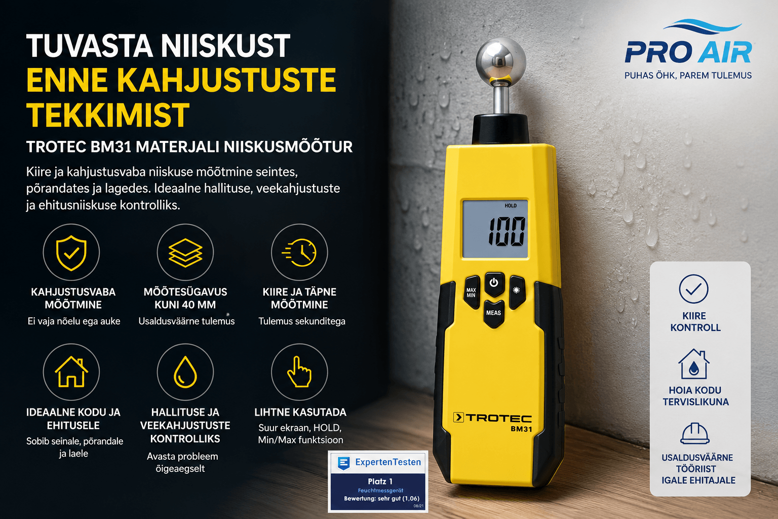 materjali niiskusemõõtja