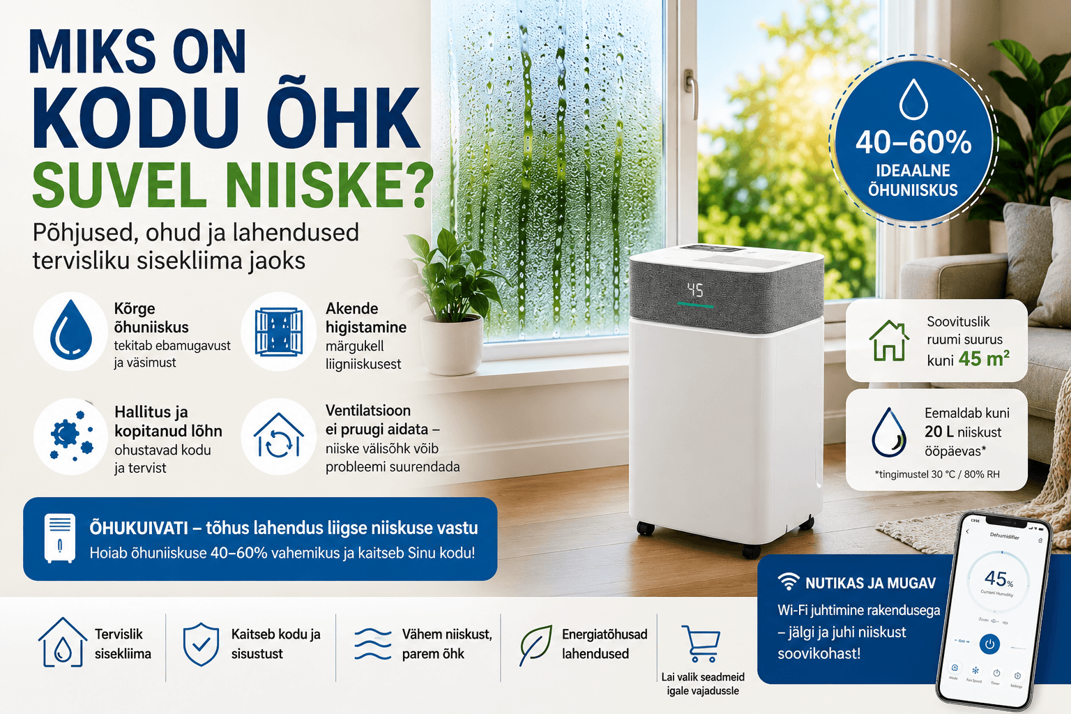 Miks on koduõhk suvel niiske
